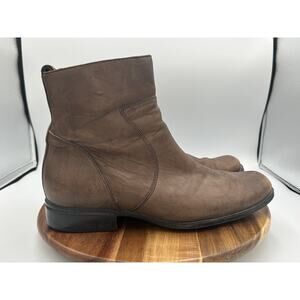 Rockport Boots Mens Size 10.5 Leather Zip Ankle Dress Comfort APM2691D Shoes